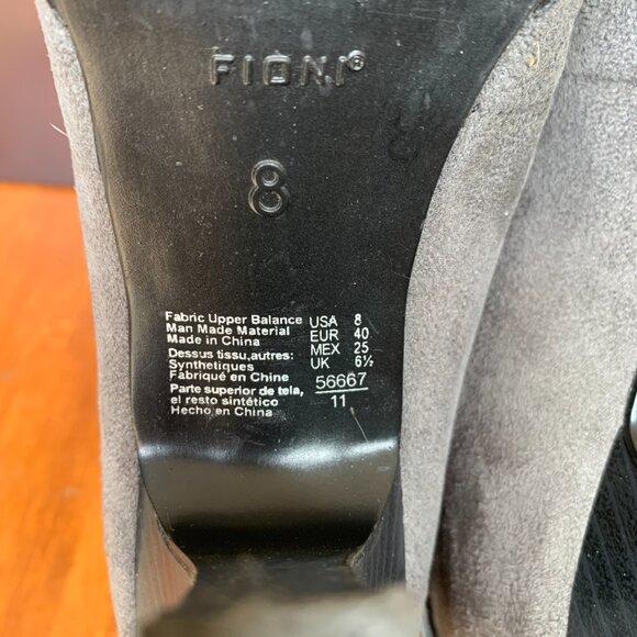 Fioni Grey Ankle Booties - Picture 5 of 10